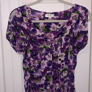 Cold shoulder soft blouse with a bit of flow